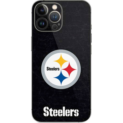 NFL Pittsburgh Steelers Distressed iPhone 14 Pro Max Skin