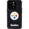 NFL Pittsburgh Steelers Distressed iPhone 14 Pro Waterproof Case