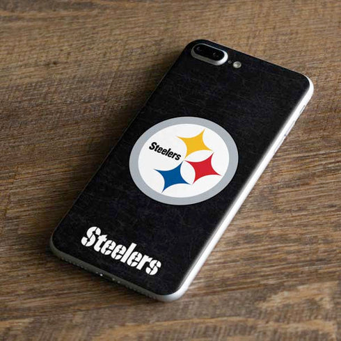 NFL Pittsburgh Steelers Distressed iPhone 8 Plus Skin