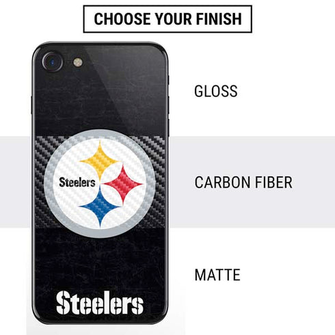 NFL Pittsburgh Steelers Distressed iPhone SE (2nd & 3rd Gen) Skin