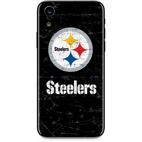 NFL Pittsburgh Steelers Distressed iPhone XR Skin