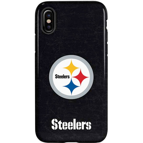 NFL Pittsburgh Steelers Distressed iPhone XS Pro Case