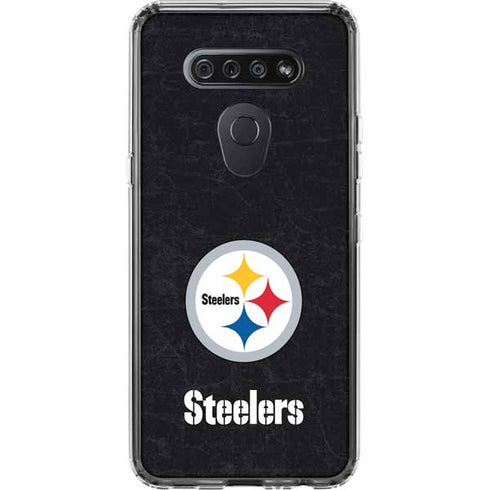 NFL Pittsburgh Steelers Distressed LG K51/Q51 Clear Case