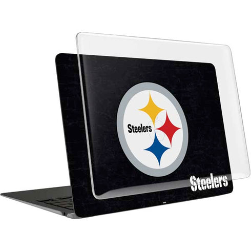 NFL Pittsburgh Steelers Distressed MacBook Air 15in (2023-2025) Case plus Skin