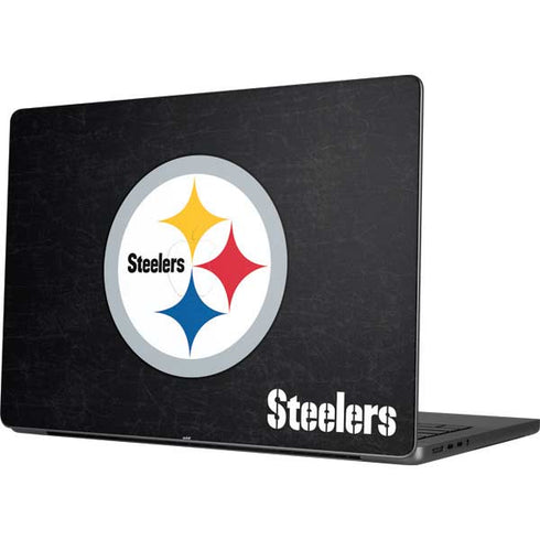 NFL Pittsburgh Steelers Distressed MacBook Pro 14in (2021-24) Skin