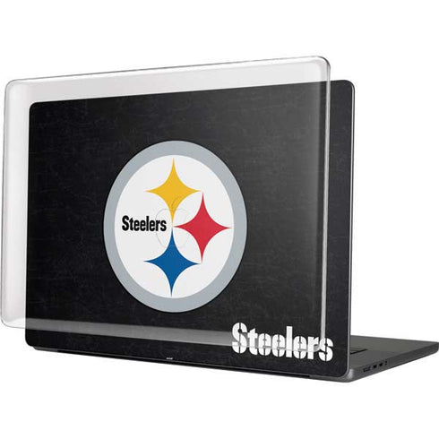 NFL Pittsburgh Steelers Distressed MacBook Pro 16in (2021-25) Case plus Skin