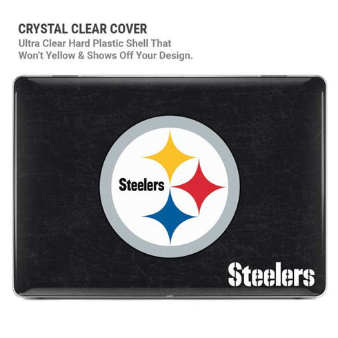 NFL Pittsburgh Steelers Distressed MacBook Pro 16in (2021-25) Case plus Skin