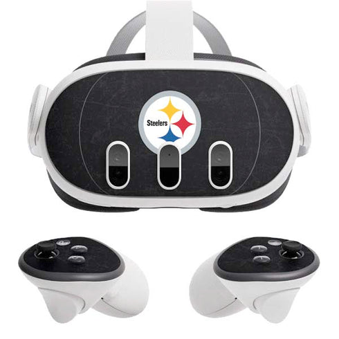 NFL Pittsburgh Steelers Distressed Meta Quest 3 Skin