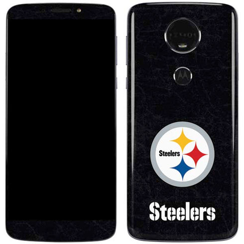 NFL Pittsburgh Steelers Distressed Moto E5 Plus Skin