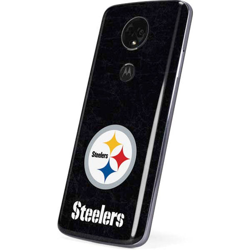 NFL Pittsburgh Steelers Distressed Moto E5 Plus Skin