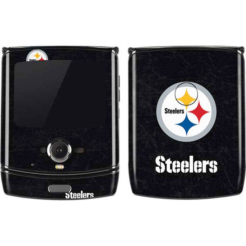 NFL Pittsburgh Steelers Distressed Motorola RAZR Skin