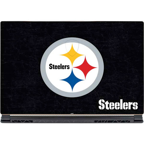 NFL Pittsburgh Steelers Distressed MSI GS65 Stealth Laptop Skin
