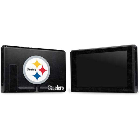 NFL Pittsburgh Steelers Distressed Nintendo Switch Bundle Skin