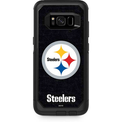 NFL Pittsburgh Steelers Distressed Otterbox Commuter Galaxy Skin