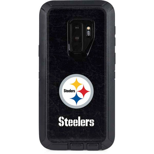 NFL Pittsburgh Steelers Distressed Otterbox Defender Galaxy Skin
