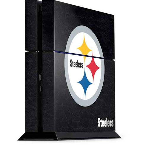 NFL Pittsburgh Steelers Distressed PS4 Console Skin
