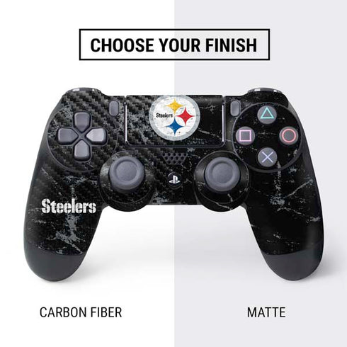 NFL Pittsburgh Steelers Distressed PS4 Controller Skin