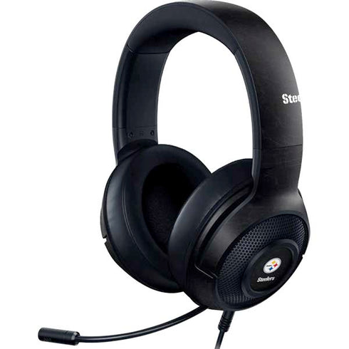 NFL Pittsburgh Steelers Distressed Razer Kraken X Skin