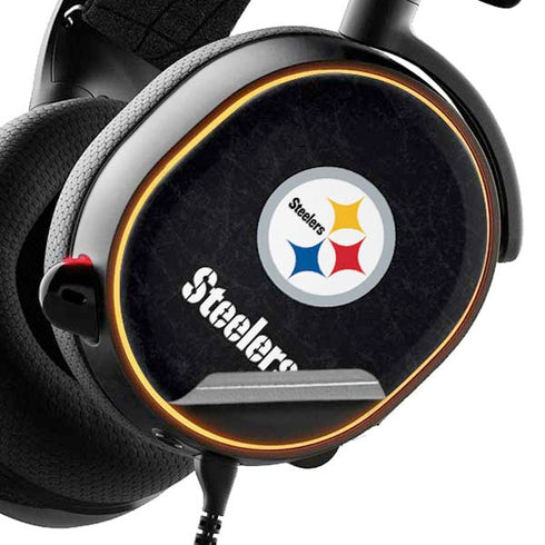NFL Pittsburgh Steelers Distressed SteelSeries Arctis 3 Skin