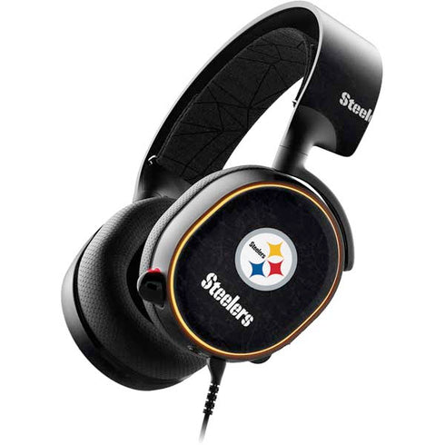 NFL Pittsburgh Steelers Distressed SteelSeries Arctis 5 Skin