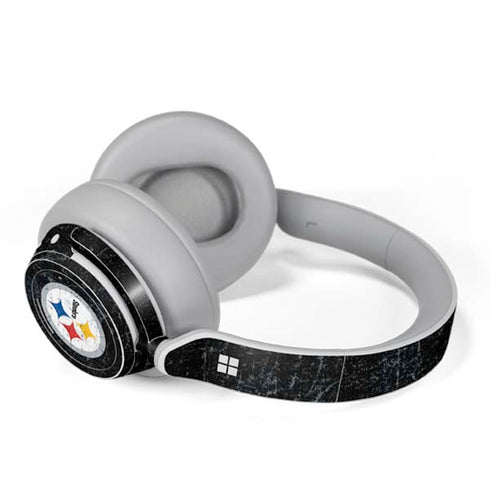 NFL Pittsburgh Steelers Distressed Surface Headphones Skin