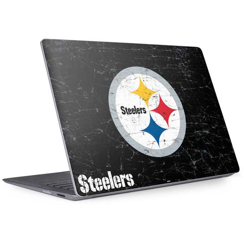 NFL Pittsburgh Steelers Distressed Surface Laptop 2 Skin