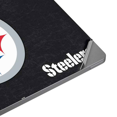 NFL Pittsburgh Steelers Distressed Universal Laptop 16.6in (13.4 x 9.7in) Skin