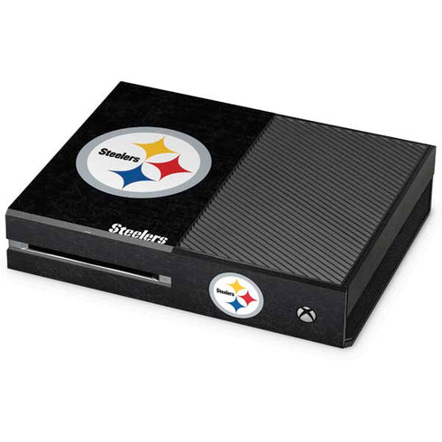 NFL Pittsburgh Steelers Distressed Xbox One Console Skin