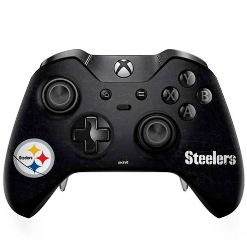 NFL Pittsburgh Steelers Distressed Xbox One Elite Controller Skin