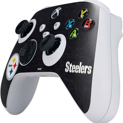 NFL Pittsburgh Steelers Distressed Xbox Series S Controller Skin