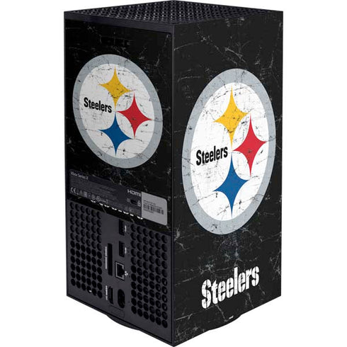 NFL Pittsburgh Steelers Distressed Xbox Series X Bundle Skin
