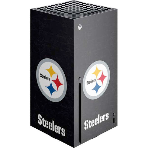NFL Pittsburgh Steelers Distressed Xbox Series X Console Skin