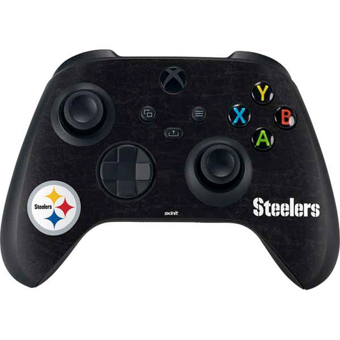 NFL Pittsburgh Steelers Distressed Xbox Series X Controller Skin