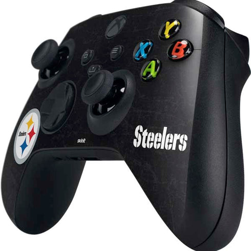 NFL Pittsburgh Steelers Distressed Xbox Series X Controller Skin
