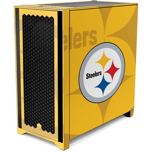 NFL Pittsburgh Steelers Double Vision Corsair 4000D Tempered Glass Mid-Tower ATX Case Skin