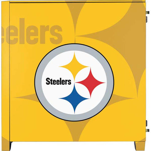 NFL Pittsburgh Steelers Double Vision Corsair 4000D Tempered Glass Mid-Tower ATX Case Skin
