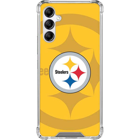 NFL Pittsburgh Steelers Double Vision Galaxy A15 5G Clear Case