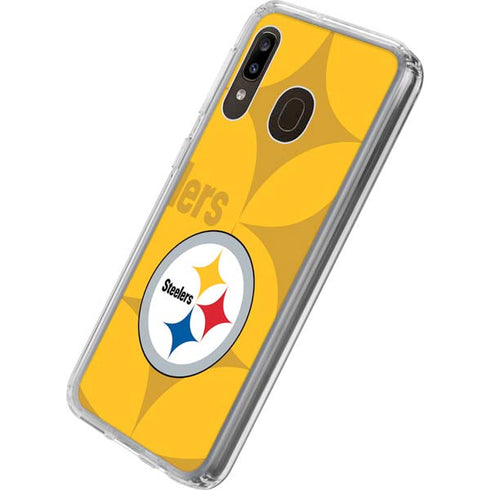 NFL Pittsburgh Steelers Double Vision Galaxy A20 Clear Case