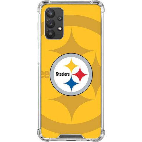 NFL Pittsburgh Steelers Double Vision Galaxy A32 5G Clear Case