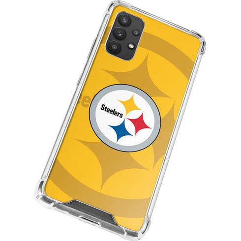 NFL Pittsburgh Steelers Double Vision Galaxy A32 5G Clear Case