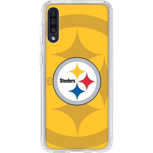 NFL Pittsburgh Steelers Double Vision Galaxy A50 Clear Case