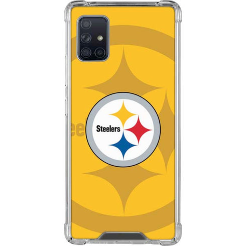 NFL Pittsburgh Steelers Double Vision Galaxy A51 5G Clear Case
