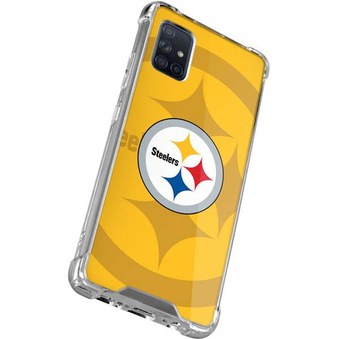 NFL Pittsburgh Steelers Double Vision Galaxy A71 5G Clear Case