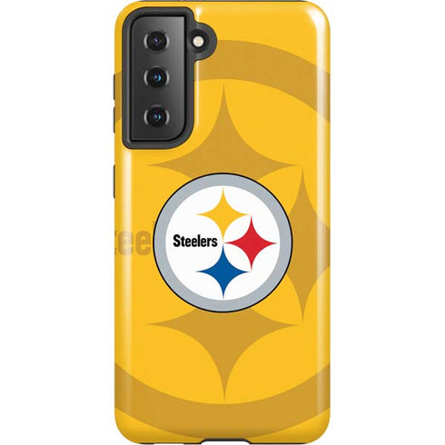 NFL Pittsburgh Steelers Double Vision Galaxy S21 5G Pro Case