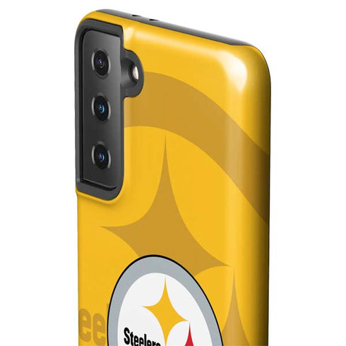 NFL Pittsburgh Steelers Double Vision Galaxy S21 Plus 5G Pro Case