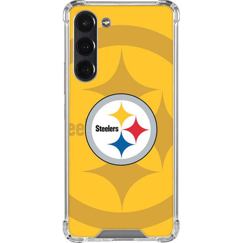 NFL Pittsburgh Steelers Double Vision Galaxy S23 Plus Clear Case