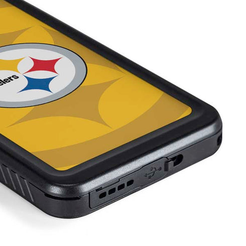 NFL Pittsburgh Steelers Double Vision Galaxy S23 Waterproof Case