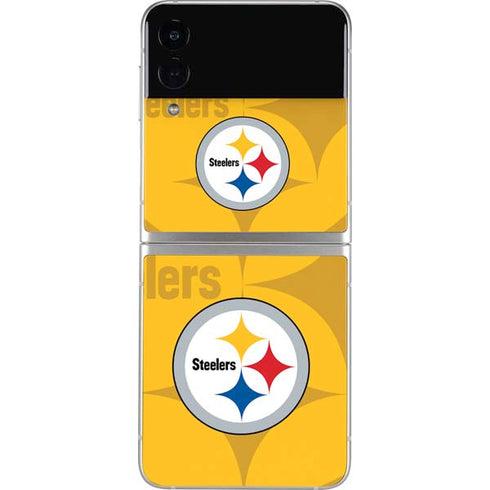 NFL Pittsburgh Steelers Double Vision Galaxy Z Flip4 5G Skin