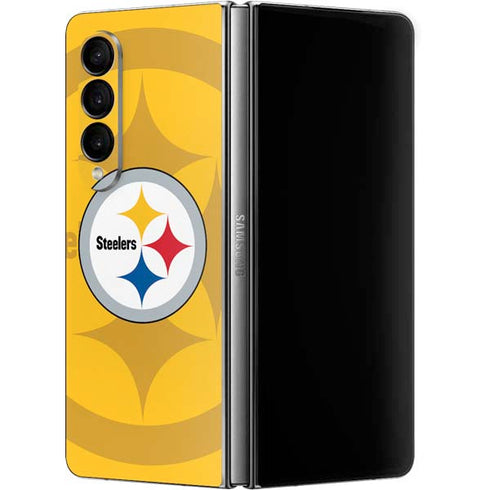 NFL Pittsburgh Steelers Double Vision Galaxy Z Fold4 5G Skin