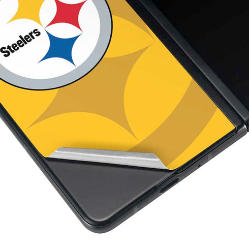 NFL Pittsburgh Steelers Double Vision Galaxy Z Fold4 5G Skin